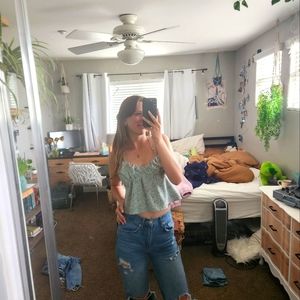 pacsun floral tank top